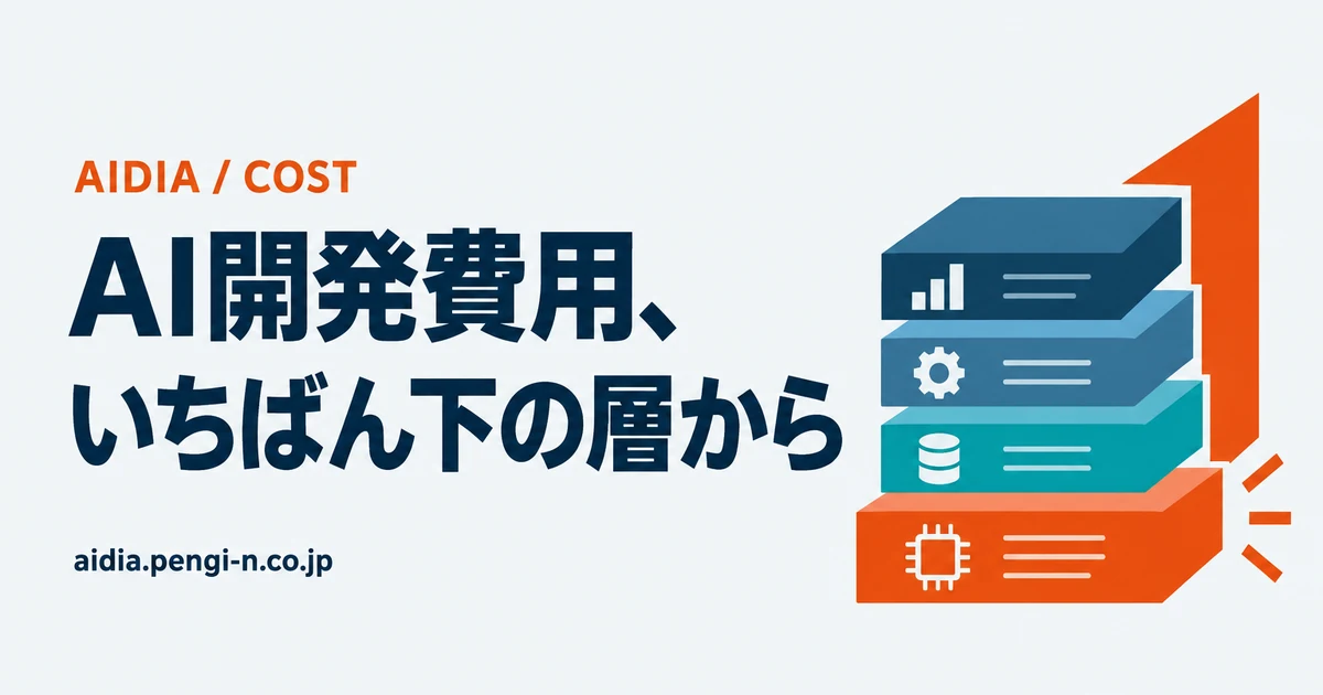 AI開発費用、いちばん下の層から